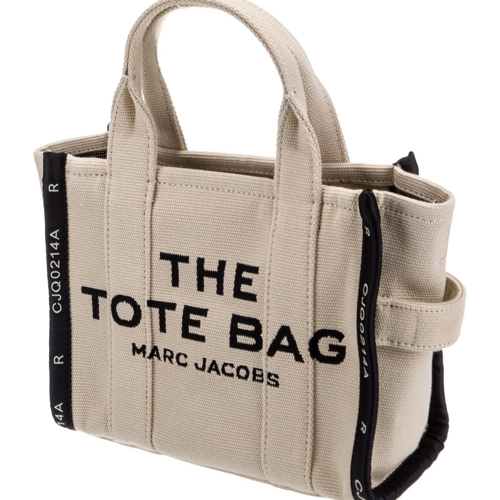 Marc Jacobs The Tote Bag- Cream and Black Canvas